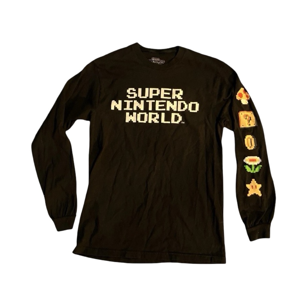 Universal Studios Hollywood Super Nintendo World Long Sleeve Shirt Size Medium